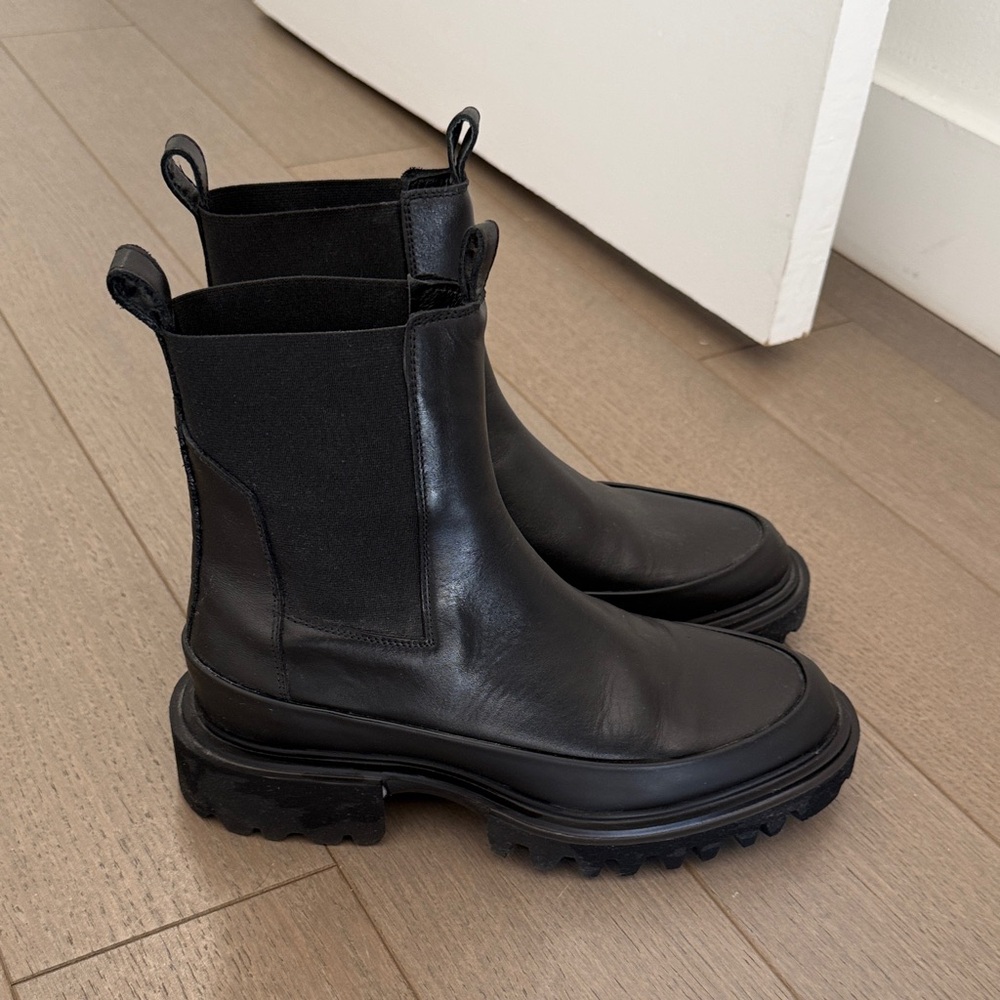 ALLSAINTS black leather boots